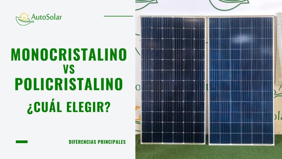 Comparativa entre distintos tipos de paneles solares