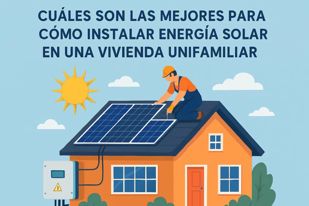 cuáles son las mejores prácticas para Cómo instalar energía solar en una vivienda unifamiliar