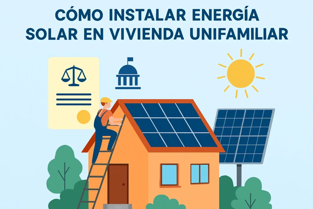 Qué políticas públicas impulsan la instalación de energía solar en viviendas unifamiliares