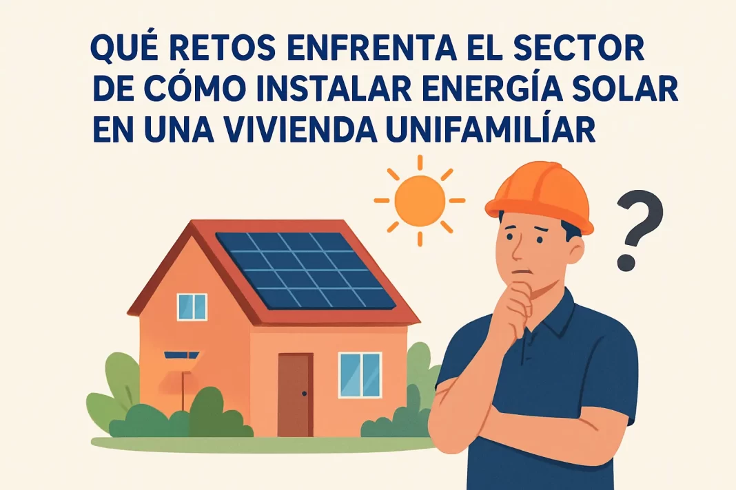 qué retos enfrenta el sector de Cómo instalar energía solar en una vivienda unifamiliar