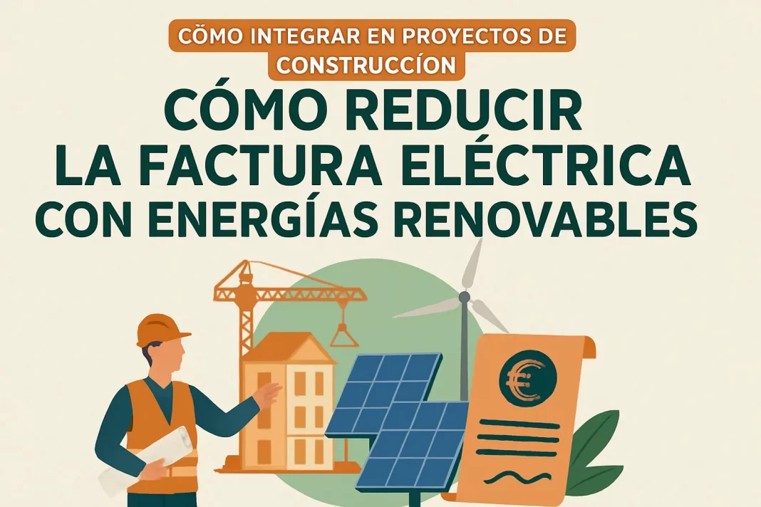 Cómo integrar energías renovables en proyectos de construcción para reducir la factura eléctrica
