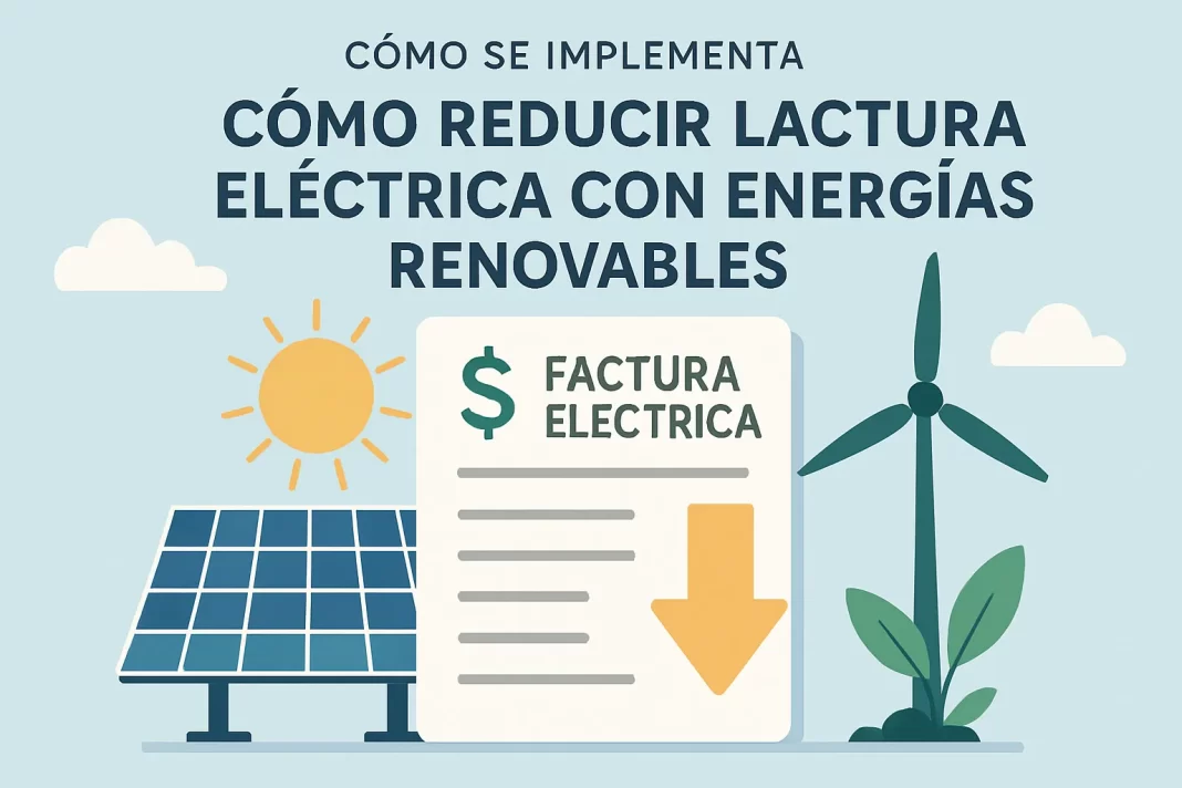 Cómo se implementa la reducción de la factura eléctrica con energías renovables: guía completa