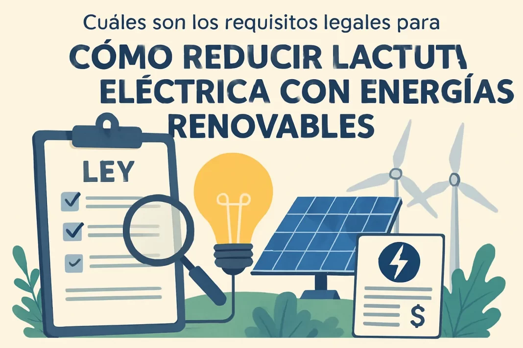 cuáles son los requisitos legales para Cómo reducir la factura eléctrica con energías renovables