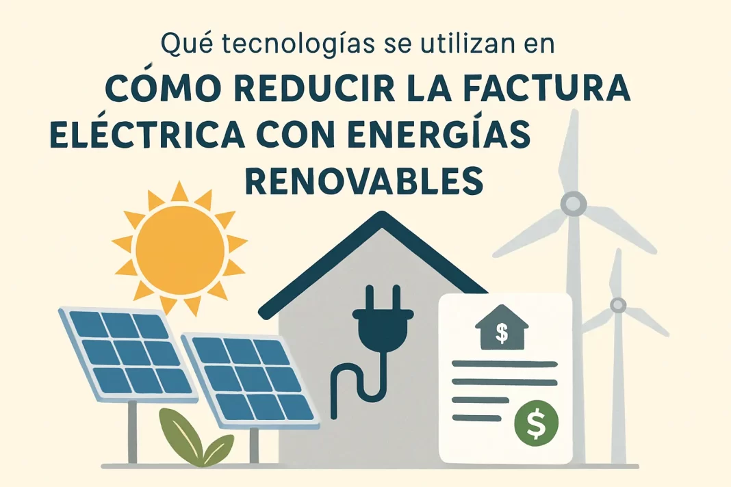 Cómo reducir la factura eléctrica con energías renovables: tecnologías clave que debes conocer qué tecnologías se utilizan en Cómo reducir la factura eléctrica con energías renovables