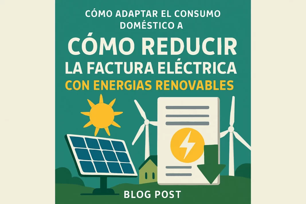 Cómo adaptar el consumo doméstico para reducir la factura eléctrica con energías renovables
