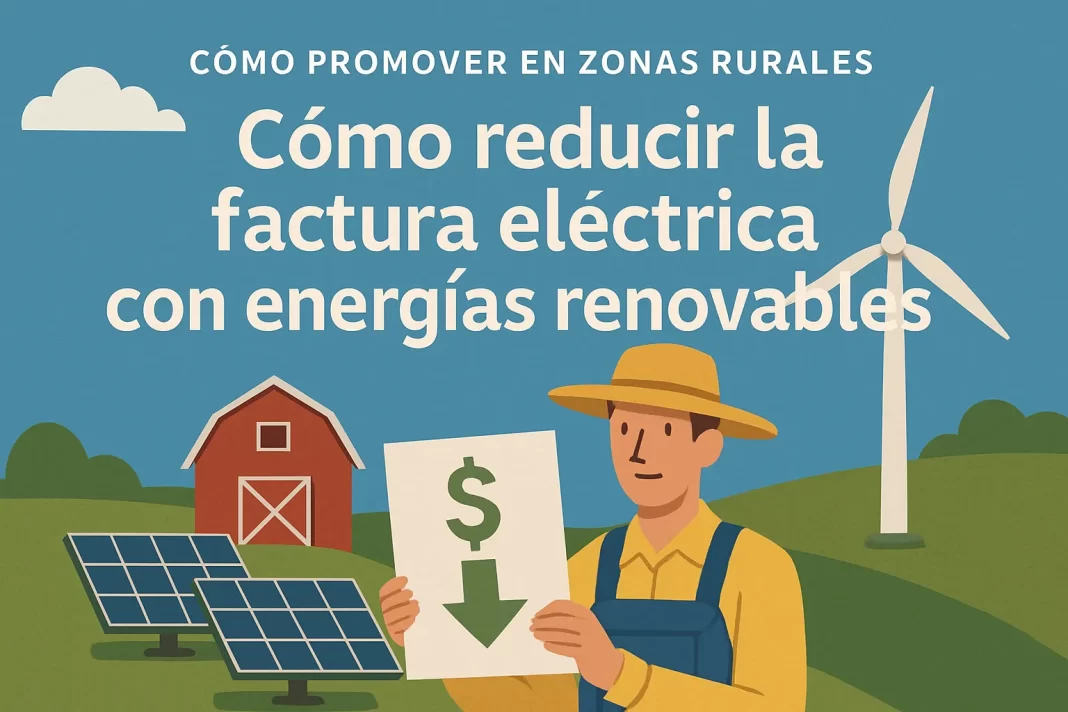 Cómo promover en zonas rurales y reducir la factura eléctrica con energías renovables