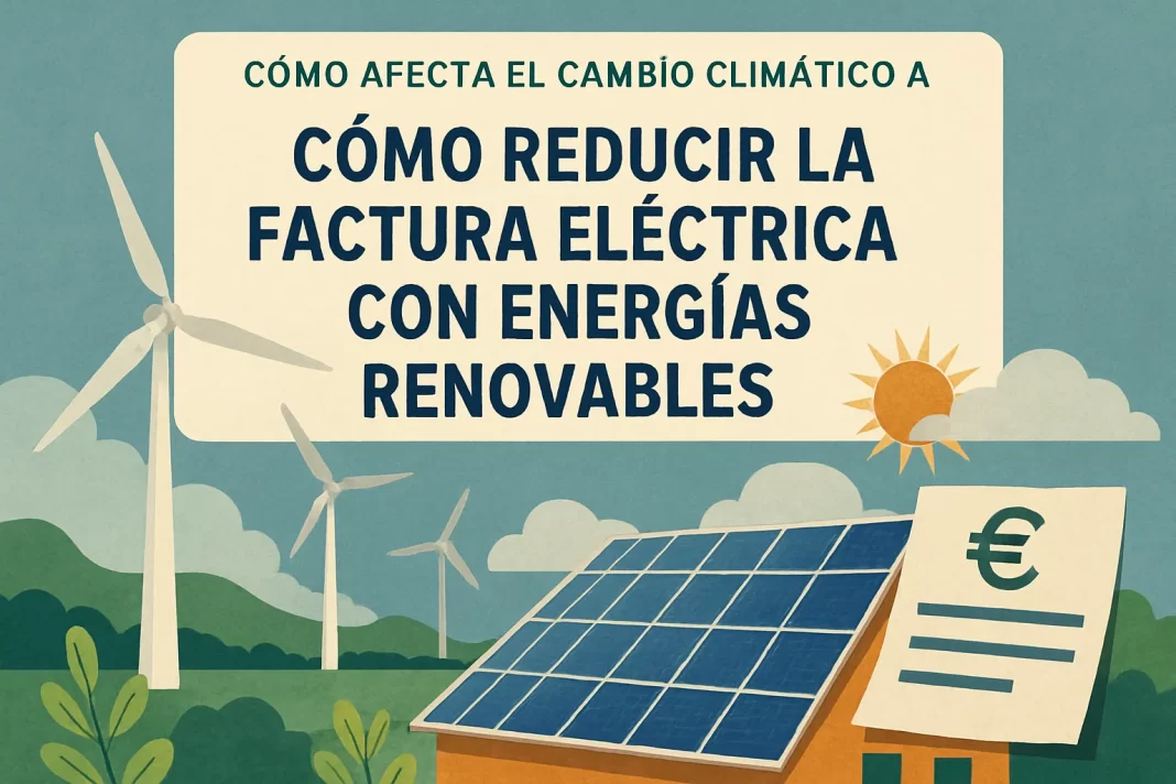 Cómo afecta el cambio climático a tu factura eléctrica y cómo reducirla con energías renovables
