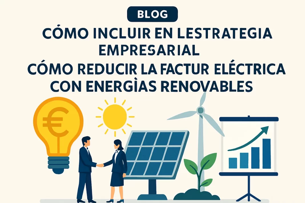 cómo incluir en la estrategia empresarial Cómo reducir la factura eléctrica con energías renovables