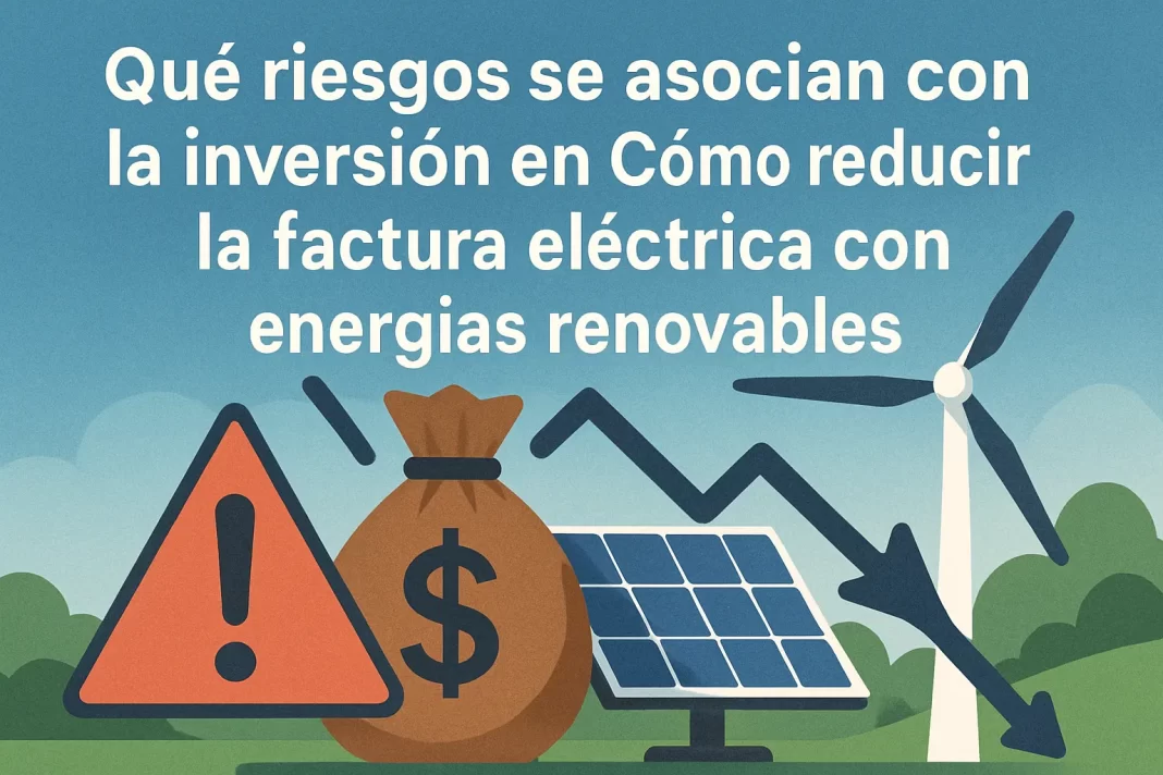 qué riesgos se asocian con la inversión en Cómo reducir la factura eléctrica con energías renovables