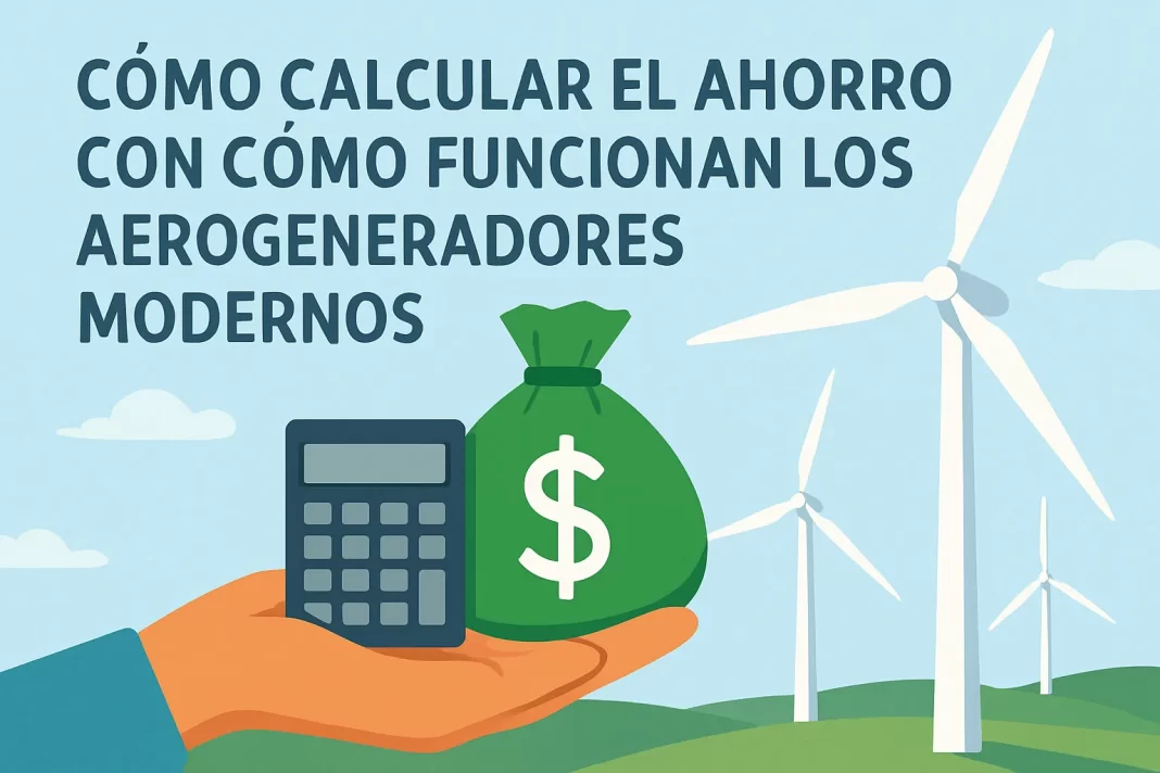 Cómo calcular el ahorro energético con aerogeneradores modernos: guía completa