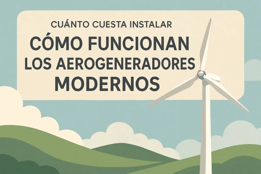 ¿Cuánto cuesta instalar aerogeneradores modernos y cómo funcionan?