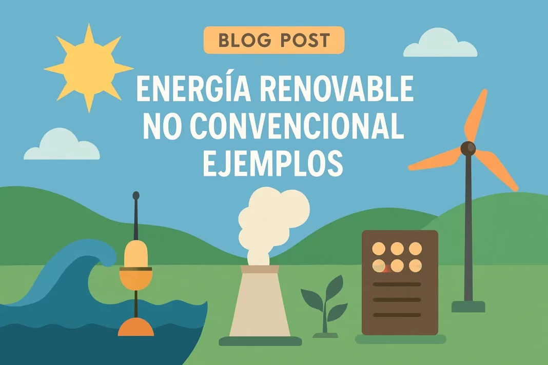 energia renovable no convencional ejemplos