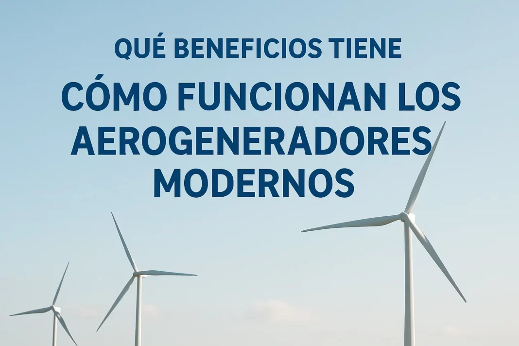 Qué beneficios tiene y cómo funcionan los aerogeneradores modernos: guía completa
