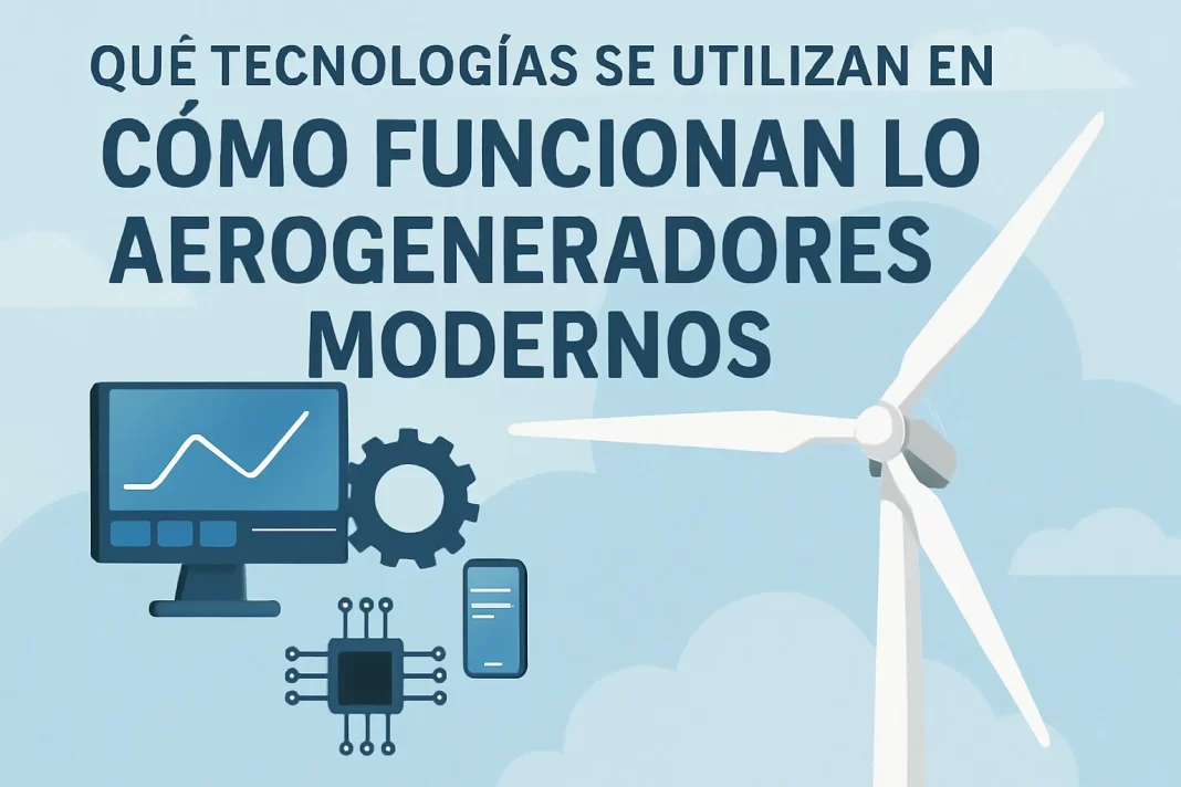 qué tecnologías se utilizan en Cómo funcionan los aerogeneradores modernos