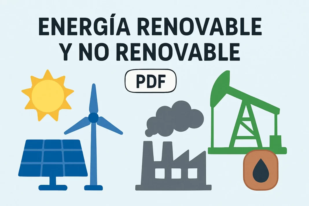 energía renovable y no renovable pdf