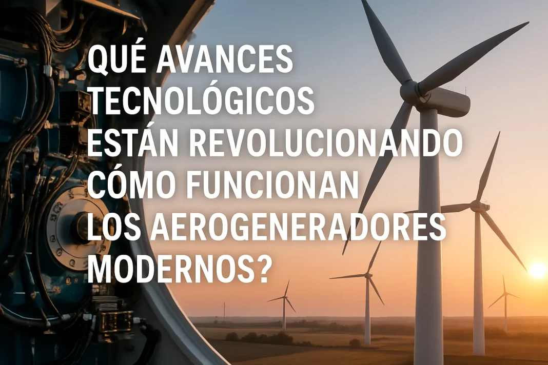 Qué avances tecnológicos están revolucionando cómo funcionan los aerogeneradores modernos