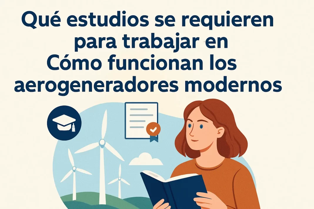 qué estudios se requieren para trabajar en Cómo funcionan los aerogeneradores modernos