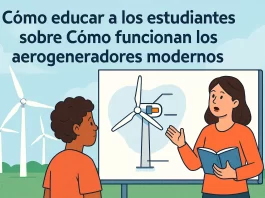 cómo educar a los estudiantes sobre Cómo funcionan los aerogeneradores modernos