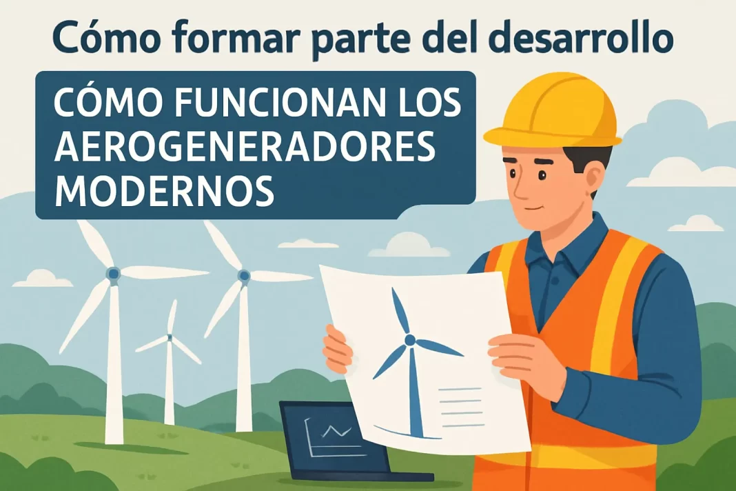 Cómo formar parte del desarrollo de aerogeneradores modernos: guía completa sobre su funcionamiento