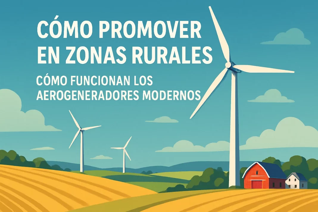 cómo promover en zonas rurales Cómo funcionan los aerogeneradores modernos