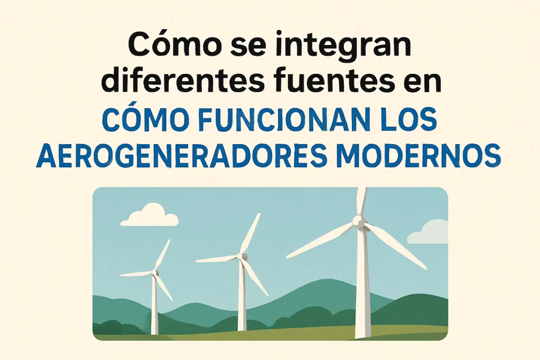 Cómo se integran diferentes fuentes en el funcionamiento de los aerogeneradores modernos: guía completa