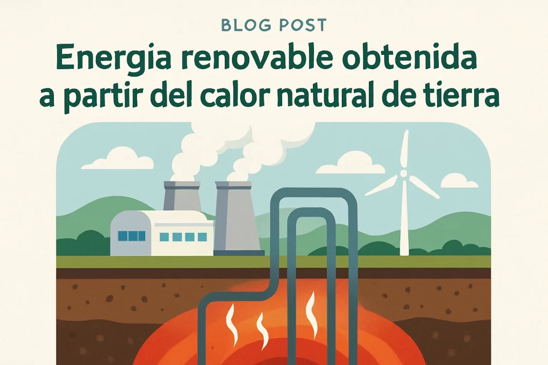 energía renovable obtenida a partir del calor natural de la tierra