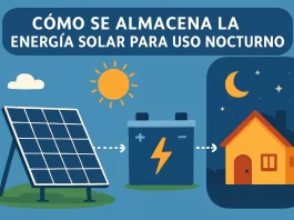 cómo se implementa Cómo se almacena la energía solar para uso nocturno