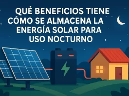 qué beneficios tiene Cómo se almacena la energía solar para uso nocturno