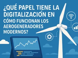 qué papel tiene la digitalización en Cómo funcionan los aerogeneradores modernos
