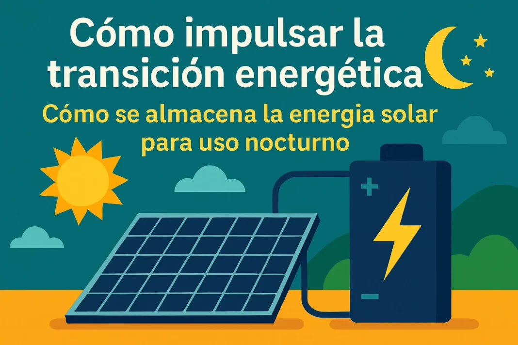 cómo impulsar la transición energética con Cómo se almacena la energía solar para uso nocturno