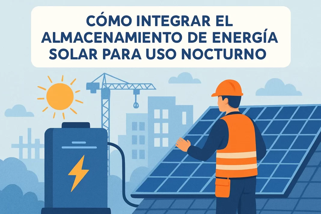 cómo integrar en proyectos de construcción Cómo se almacena la energía solar para uso nocturno