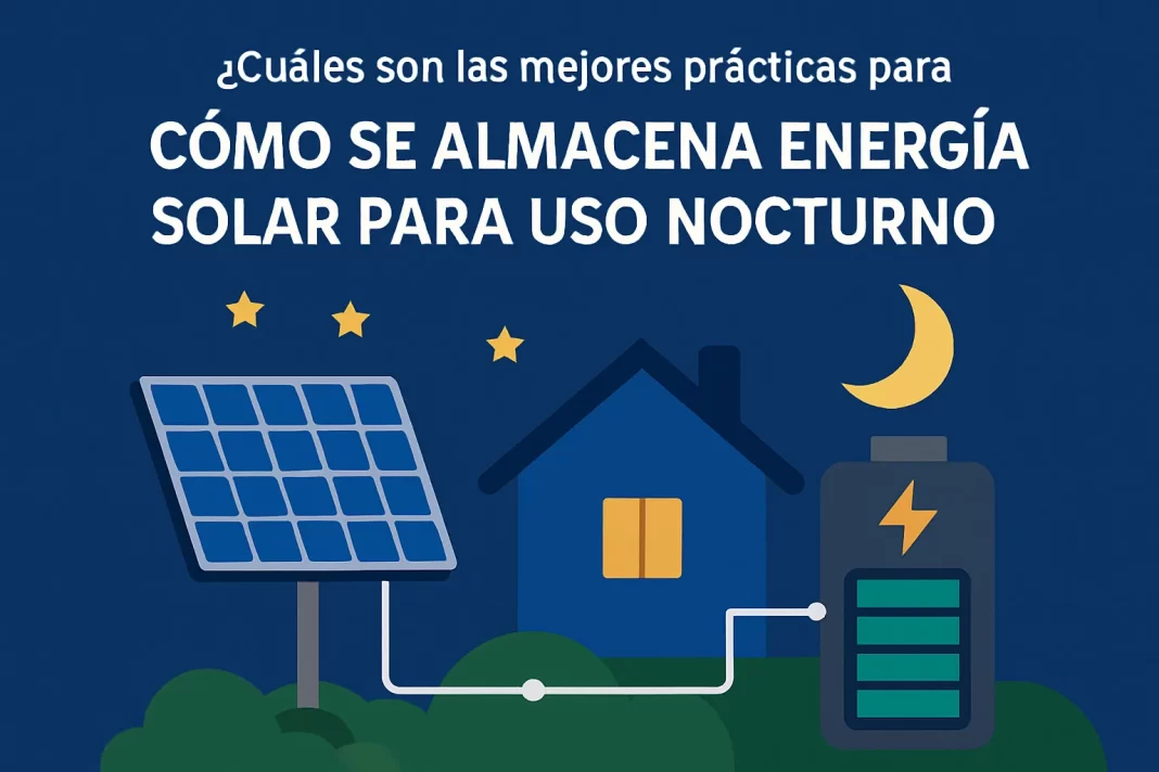 Cómo se almacena la energía solar para uso nocturno: mejores prácticas efectivas cuáles son las mejores prácticas para Cómo se almacena la energía solar para uso nocturno
