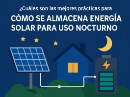 cuáles son las mejores prácticas para Cómo se almacena la energía solar para uso nocturno