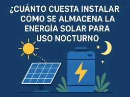 cuánto cuesta instalar Cómo se almacena la energía solar para uso nocturno