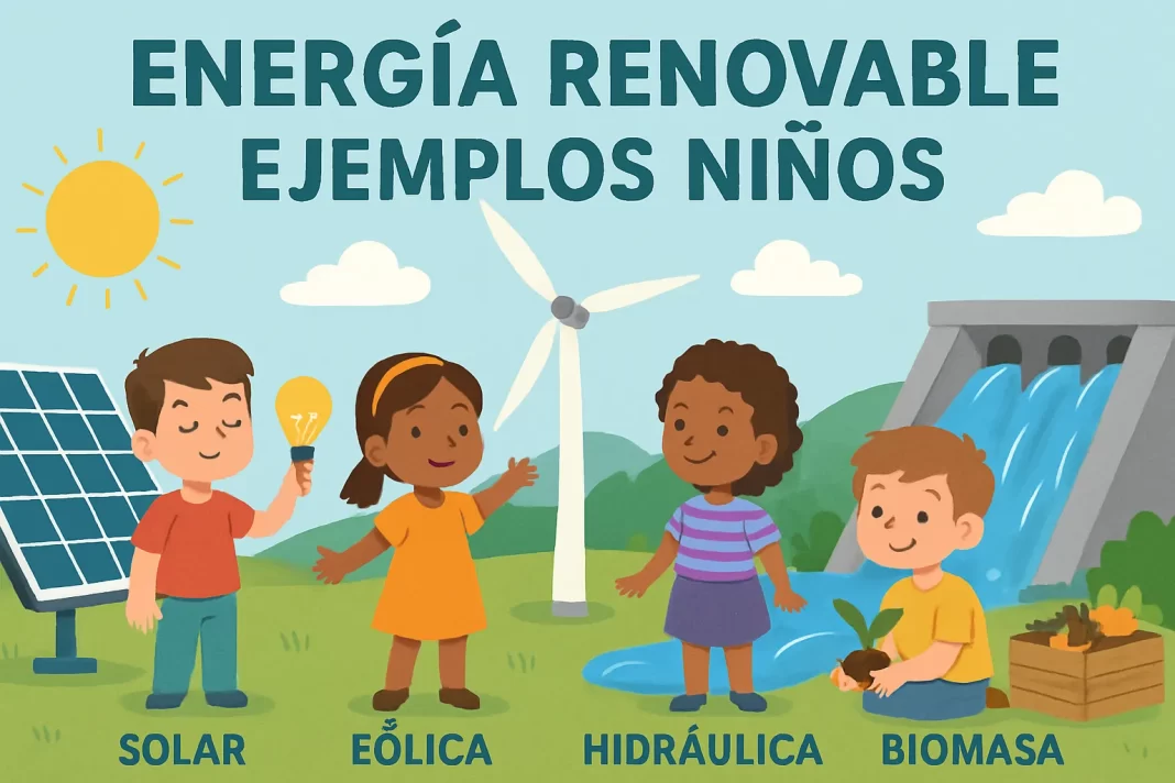 energia renovable ejemplos niños
