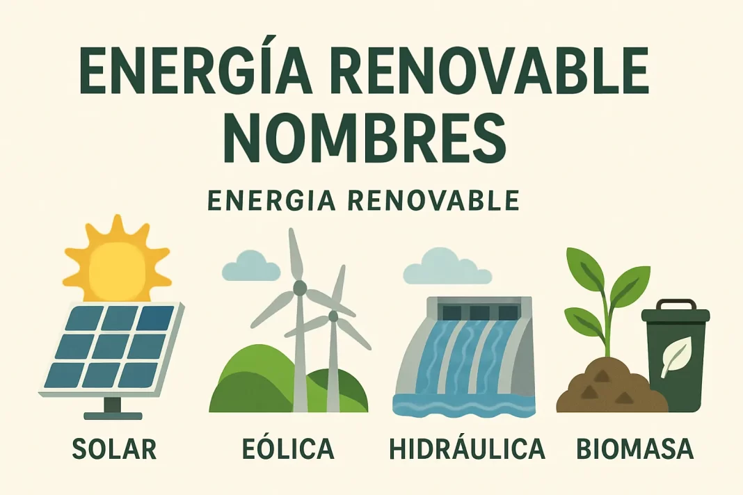 energia renovable nombres