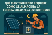 Qué mantenimiento requiere y cómo se almacena la energía solar para uso nocturno qué mantenimiento requiere Cómo se almacena la energía solar para uso nocturno