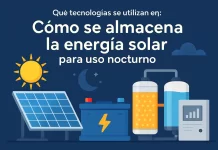 Cómo se almacena la energía solar para uso nocturno: tecnologías clave explicadas qué tecnologías se utilizan en Cómo se almacena la energía solar para uso nocturno