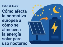 cómo afecta la normativa europea a Cómo se almacena la energía solar para uso nocturno