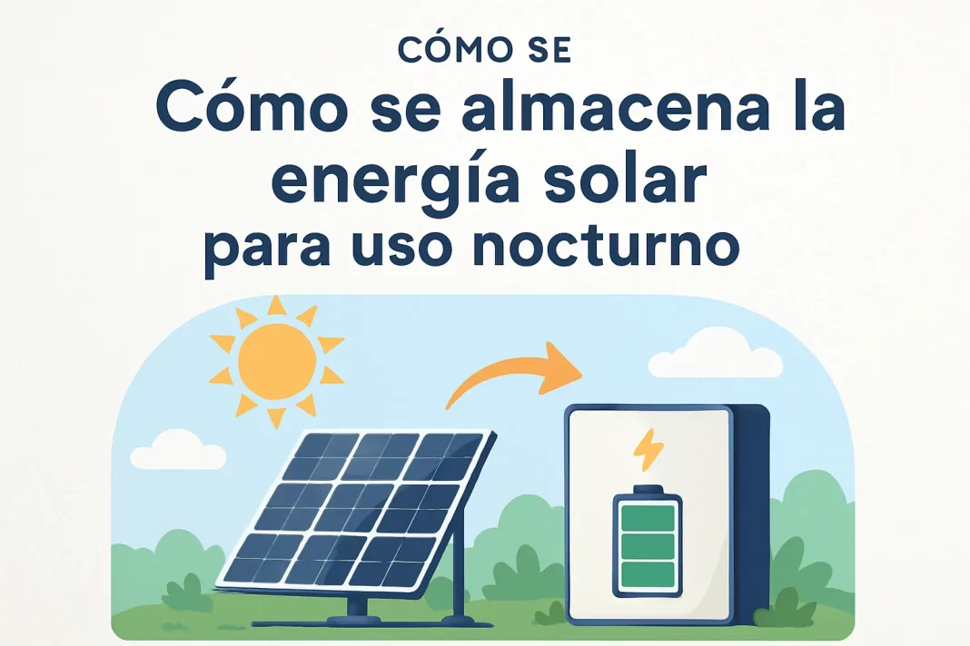 cómo se distribuye la producción de Cómo se almacena la energía solar para uso nocturno