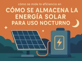 cómo se mide la eficiencia en Cómo se almacena la energía solar para uso nocturno