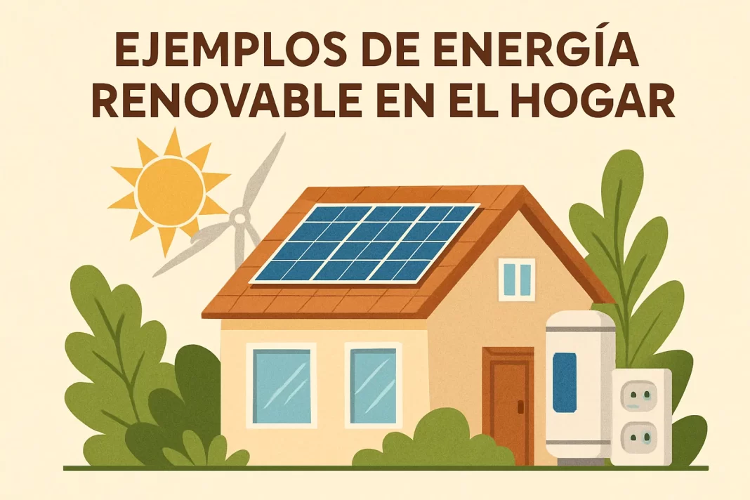 ejemplos de energía renovable en el hogar