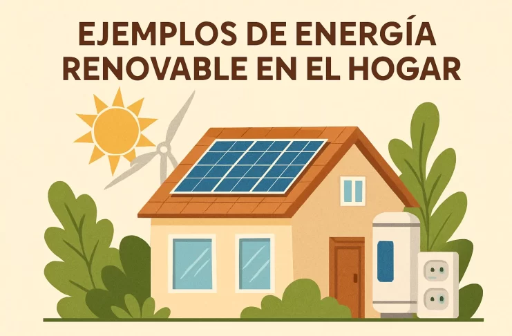 ejemplos de energía renovable en el hogar