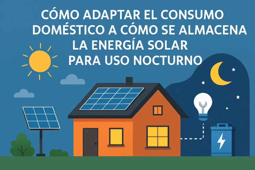 cómo adaptar el consumo doméstico a Cómo se almacena la energía solar para uso nocturno