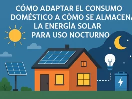 cómo adaptar el consumo doméstico a Cómo se almacena la energía solar para uso nocturno