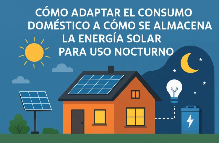 cómo adaptar el consumo doméstico a Cómo se almacena la energía solar para uso nocturno