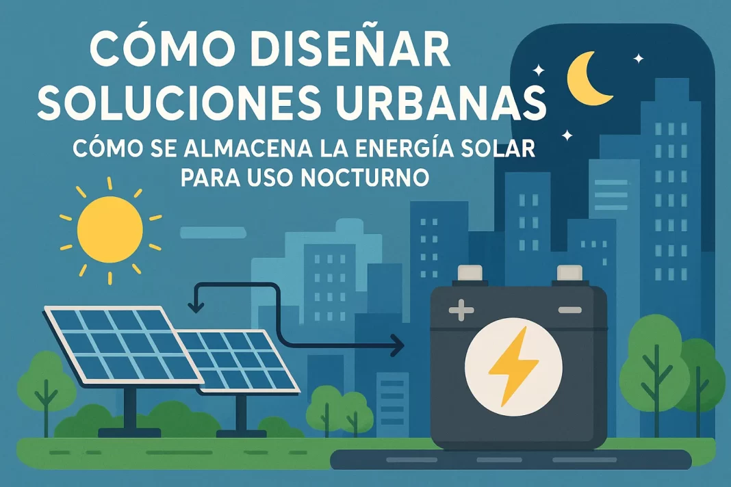 Cómo diseñar soluciones urbanas eficientes: Cómo se almacena la energía solar para uso nocturno cómo diseñar soluciones urbanas con Cómo se almacena la energía solar para uso nocturno