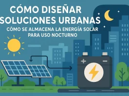 cómo diseñar soluciones urbanas con Cómo se almacena la energía solar para uso nocturno