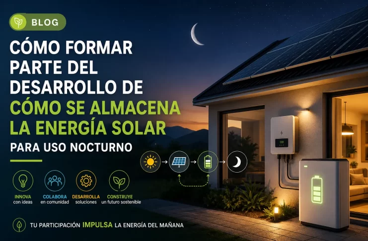 cómo formar parte del desarrollo de Cómo se almacena la energía solar para uso nocturno
