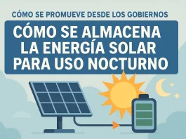 cómo se promueve desde los gobiernos Cómo se almacena la energía solar para uso nocturno